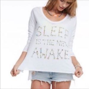 Chaser “Sleep Is The New Awake” Top Small NWOT